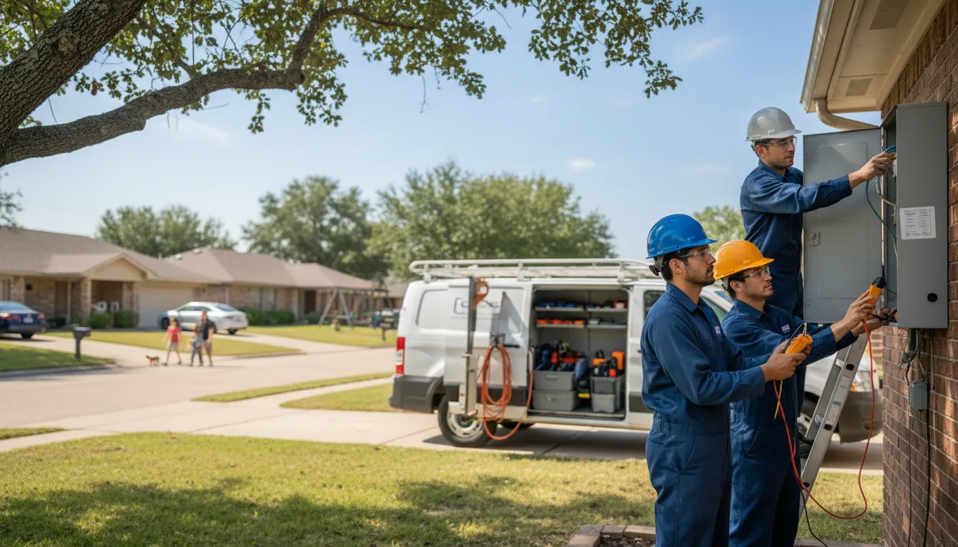 Certified electrician providing emergency electrical services in Powell, TX